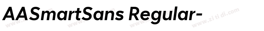 AASmartSans Regular字体转换